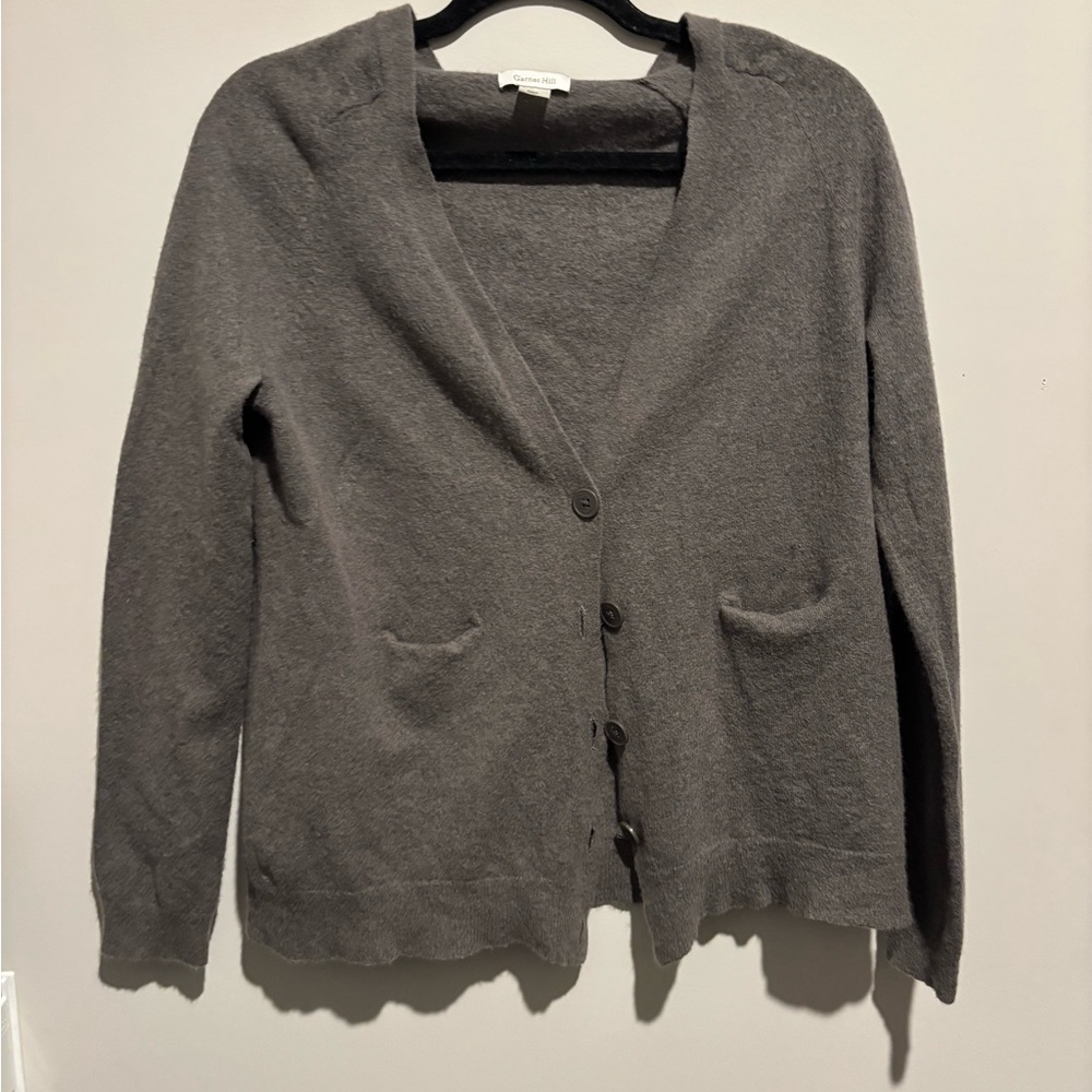 Garnet Hill Charcoal Cardigan